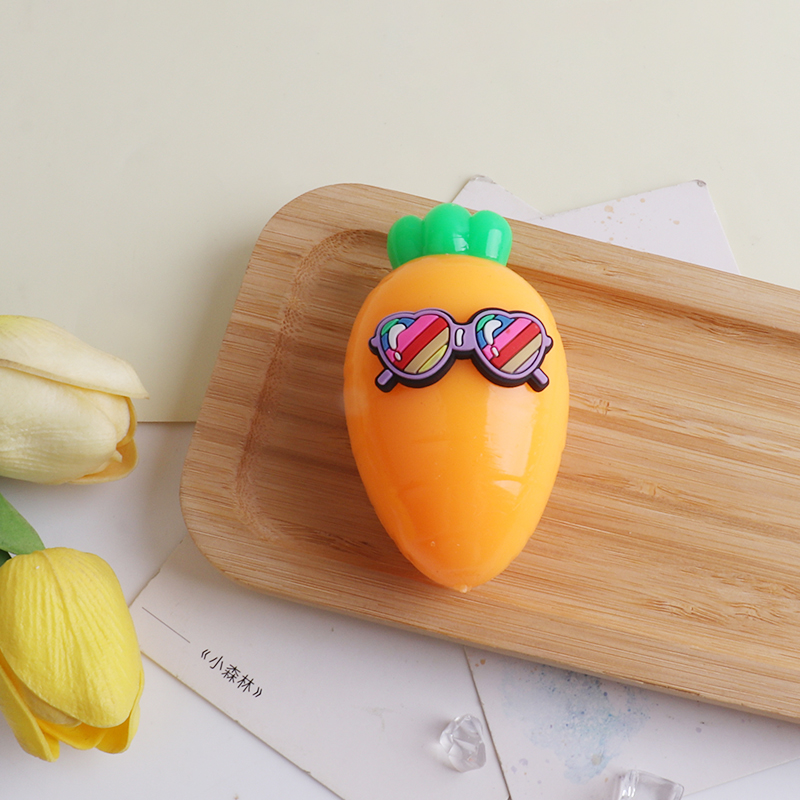 Fluid Carrot Squishy Fidgey Toy